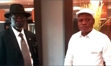Rencontre entre Jean Marc Kabund et le professeur Julien Ciakudia à Londres