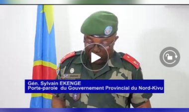 RDC : Le général Sylvain Ekenge explique comment le M23 appuyé par l'armée Rwandaise a attaqué les FARDC (Vidéo)