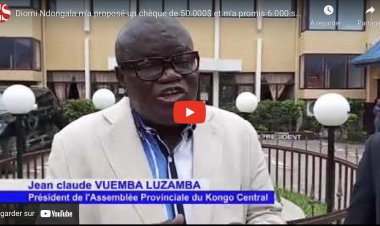 Jean Claude Vuemba:Diomi Ndongala m'a proposé un chèque de 50.000$ et m'a promis 6.000 sacs de Ciment. J'ai refusé