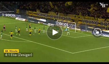 Leopards de la RDC : En vidéo les deux buts de Meschack Elia marqués à St Gallen (son deuxième a fait regretter le gardien)