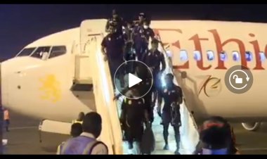 Elim CAN 2023 : En vidéo, le départ de Kinshasa et l'arrivée des léopards au Soudan
