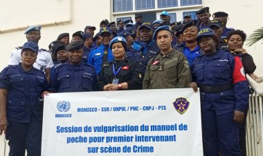 Nord-Kivu: 50 cadres et agents de la police formés à la vulgarisation du manuel de poche pour 1er intervenant sur scène de crime à Beni