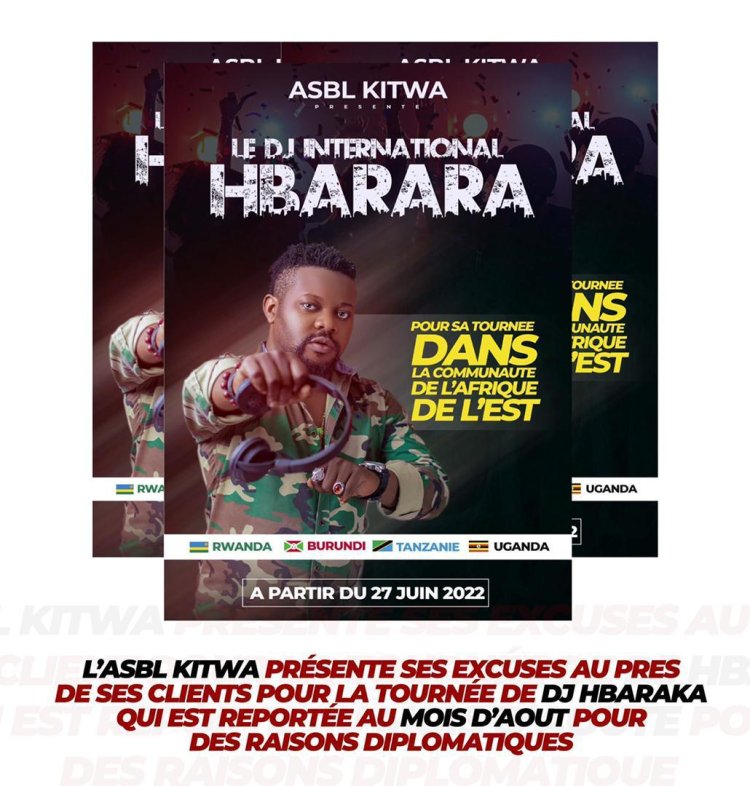 Culture : DJ H BARAKA reporte sa tournée dans la communauté de l'Afrique de l'est pour le mois d'août prochain