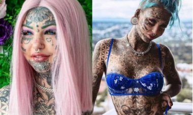 Incroyable: Un mannequin se fait tatouer le corps entier jusqu’à ses globes oculaires-Photos