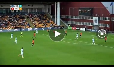 Foot : Le joli centre de Glody Ngonda qui occasionne le deuxième but de FC Riga (Vidéo)
