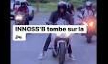 Vidéo : Regardez comment Innoss'b tombe sur moto et fait l'accident aux USA