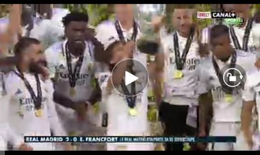 Super coupe : Real Madrid soulève son premier trophée de la saison (Vidéo)