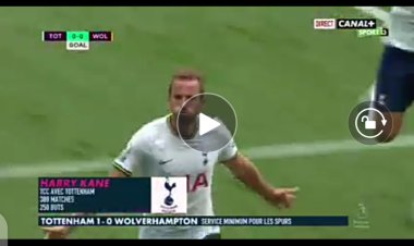 Premier League : Le joli but de Harry Kane qui a donné la victoire à Tottenham devant Wolverhampton (Vidéo)