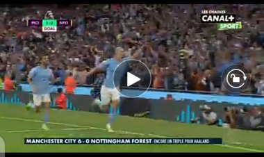 Manchester City : Surnommé Terminator Haaland marque un triplé en 30 minutes (Vidéo)