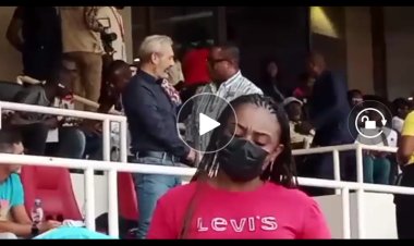 Foot : Sébastien desabre sélectionneur des léopards assiste au match RDC vs Tchad (vidéo)
