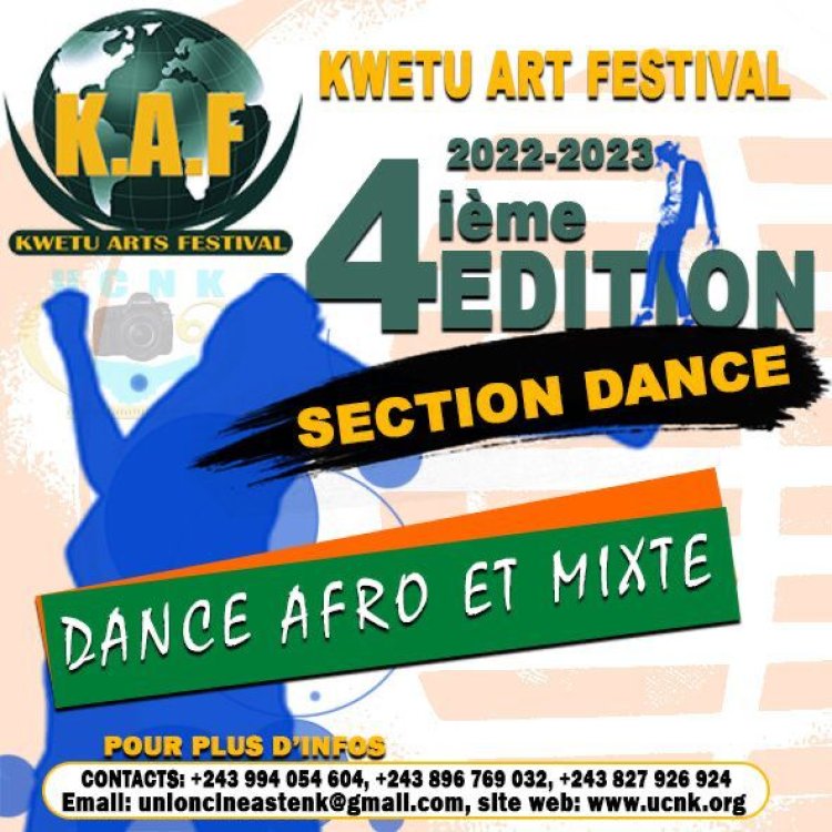 Goma/Culture : La 4 ème édition de "KWETU ART FESTIVAL" débute ce 02 octobre 2022 à l'Ex Alliance française