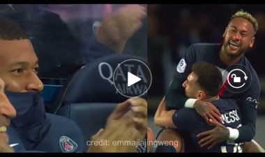 Foot : La réaction de Mbappe sur le coup franc magique de Messi (vidéo)