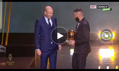 Foot : Quelle émotion à l'annonce du ballon d'or Benzema par Zidane (vidéo)