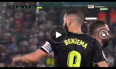 Foot : Benzema fête son ballon d'or avec un but décisif face à Elche (Vidéo)