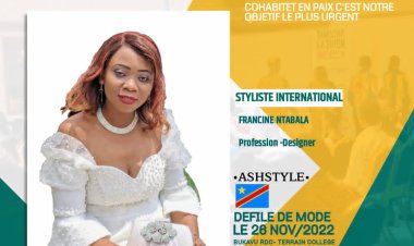 Mode: " TAMASHA FASHION WEEK " réalise le rêve d'une jeune styliste FRANCINE ASH"ASHSTYLE