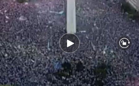 Coupe du monde Qatar 2022 : Quelle marée humaine dans les rues de l'Argentine (Vidéo)