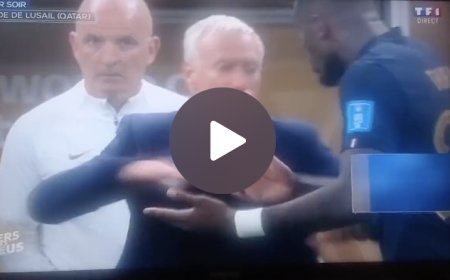 Vidéo de la violente altercation entre Deschamps et Thuram à la mi-temps de la prolongation de France