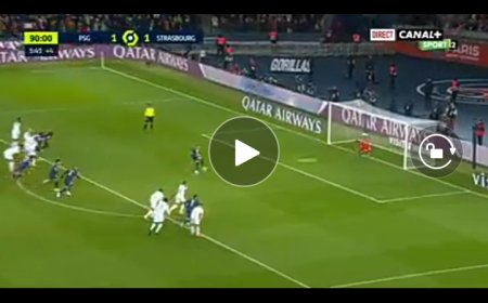 Foot: Ce but de Kylian Mbappé qui a sauvé le PSG devant Strasbourg (Vidéo)