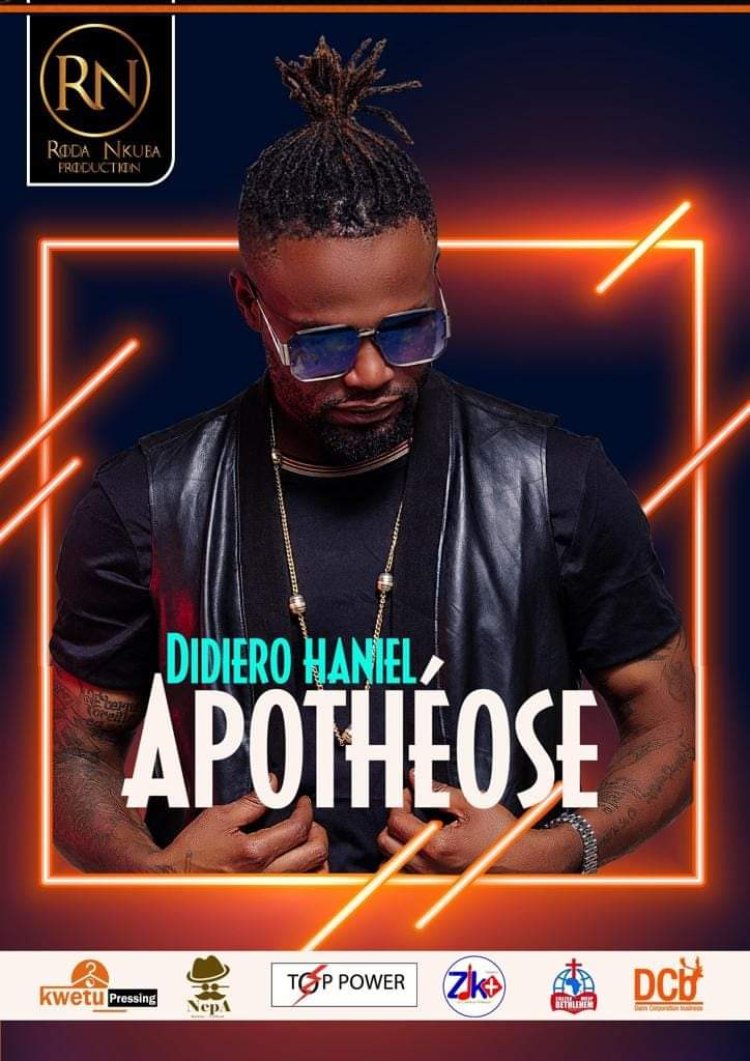 Goma/Musique : Lancement officiel de l'album "Apothéose" de Didiero Haniel ce samedi 10 décembre 2022 chez Tango Lounge Bar