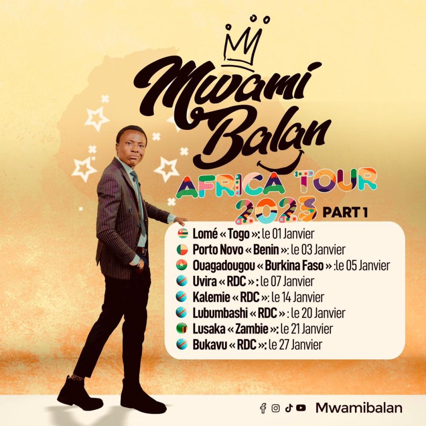 Humour : Mwami Balan précise toutes les dates et lieux de sa tournée "AFRICA TOUR 2023 PART 1"