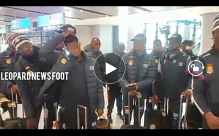 Chan Algérie 2022: l'arrivée des léopards congolais à Tunis (Vidéo)