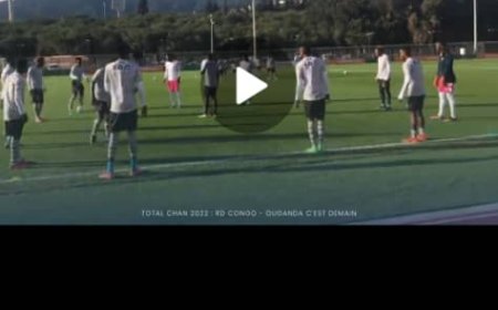 Foot : Dernière séance des léopards avant d'affronter Ouganda (vidéo)