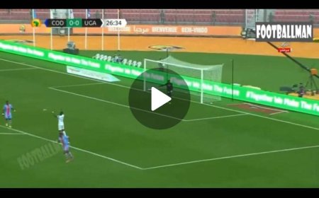 RDC vs Ouganda : Ce but ougandais refusé pour une faute sur le défenseur congolais (vidéo)