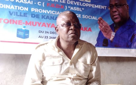 Kasaï-Central : Antoine Muyaya sensibilise sur le début de l'enrôlement à Kananga