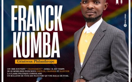 Goma: Franck KUMBA, un homme Généreux Philanthrope qui invite la population à l'enrôlement des ce 16 février 2023
