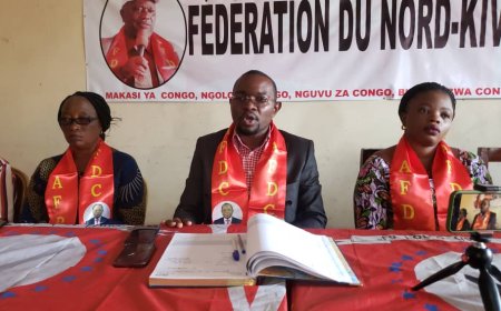 Nord-Kivu : Le Président Urbain de l'AFDC/ Goma , Maître Éric BIRINDWA a tenu une réunion avec les membres et cadres au sein du bureau ce samedi