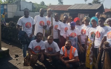 Nord-Kivu : Les jeunes membres de la Fondation Maître Éric BIRINDWA de Ndosho sur axe CAJED ont fait un Salongo ce samedi