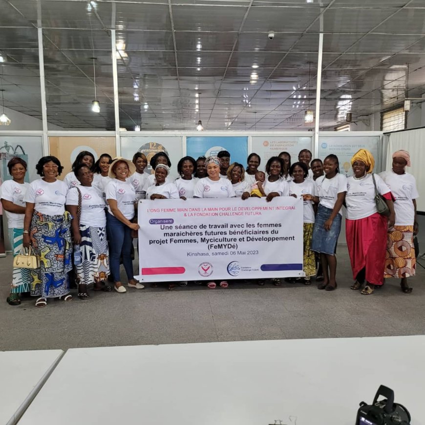 Kinshasa : Grâce à FMMDI, des femmes cultivatrices benificient d'un projet pour la production des champignons