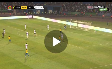 Foot : La frappe exceptionnelle du Gabon arrêtée par Lionel Mpasi (Vidéo)
