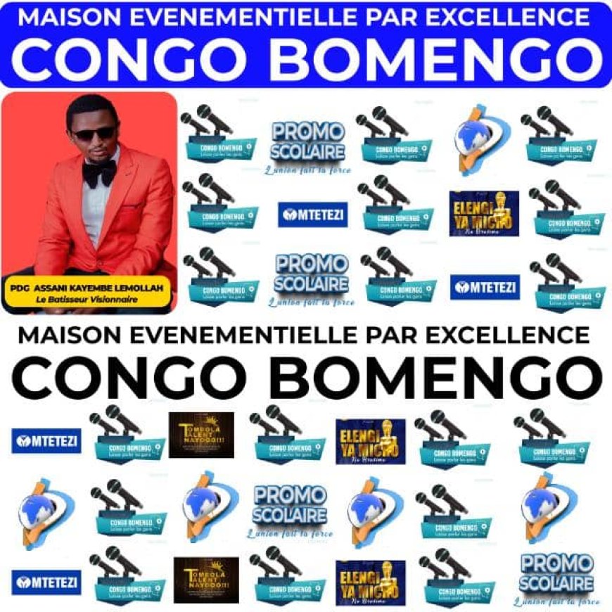 Goma/ Culture : La Maison Événementielle par Excellence Congo Bomengo organise une conférence culturelle à l'hôtel Victoria ce dimanche 18 juin 2023