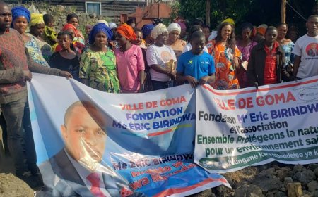 Goma: La Fondation Maître Éric Birindwa a remis des semences aux familles du quartier Mugunga