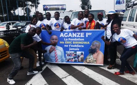 Goma : Une grande délégation de la Fondation Maître Éric Birindwa était présente à l'aéroport International pour attendre le corps du feu Aganze 1er ce dimanche