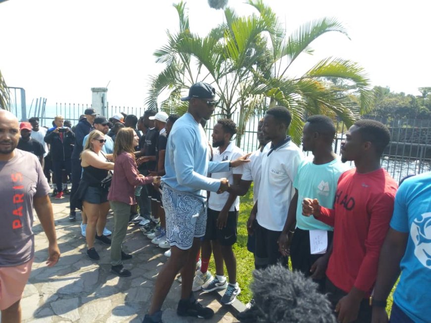 Sport : "Nous aidons la jeunesse pour faire avancer le pays dans d'autre valeur de la vie" (Bismack Biyombo à Goma )
