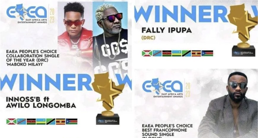 Quatre chanteurs congolais ont été honorés lors de la cérémonie des « East African Arts Entertainment Awards », remportant ainsi le prestigieux prix.