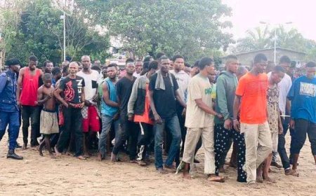 Kinshasa : Plus de 500 « kuluna » arrêtés par la police présentés à la presse