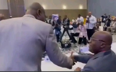 Vidéo : 5 ans après , Tshisekedi et Fayulu se saluent à la CENI