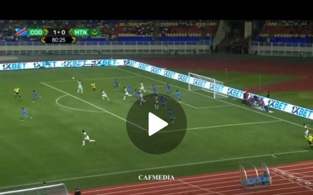 Foot: La passe décisive de Lionel Mpasi face à la Mauritanie (vidéo)