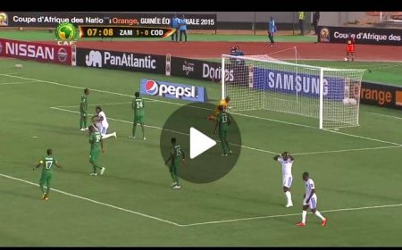CAN : Retour sur le match RDC vs Zambie en 2015 (vidéo)