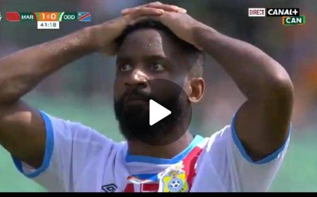 RDC vs Maroc : Le regret de Cedric Bakambu après avoir raté le pénalty (Vidéo)