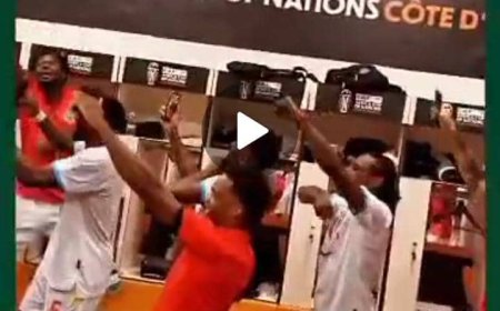 CAN : La joie des léopards après leur  qualification (vidéo)