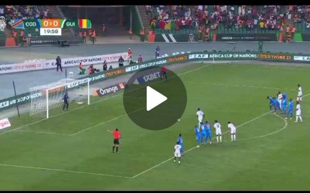 RDC vs Guinée : Le Penalty marqué par le sylis (vidéo)