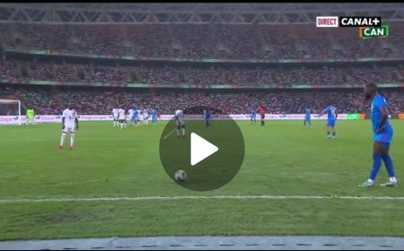 Le but d'Arthur MASUAKU sur un coup franc exceptionnel est le plus beau but de la Coupe d'Afrique des Nations  (vidéo)