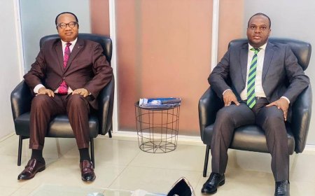 RDC : Visite surprise du professeur Noël Tshani Mwadianvita à la CNSSAP pour encourager son Big manager le DG junior Mata M’elanga