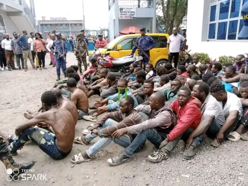 Opération zéro délinquant : plus de 60 présumés bandits aux arrêts à Goma
