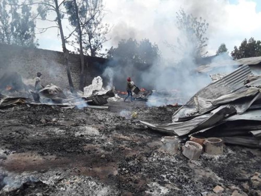 Nord-Kivu : un mort et plusieurs maisons calcinées par un incendie au quartier Bujovu, à Goma !