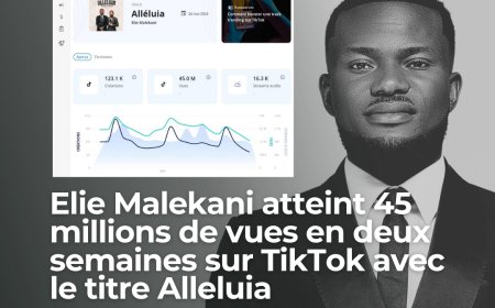 Gospel: Elie Malekani Établit un Nouveau Record avec 45 Millions de Vues en Deux Semaines sur TikTok